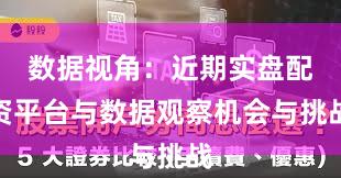 数据视角：近期实盘配资平台与数据观察机会与挑战